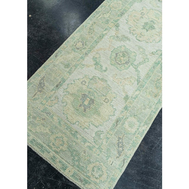 Gray Turkish Oushak Rug 2'2" x 7'11" #19434 For Sale - Image 8 of 8
