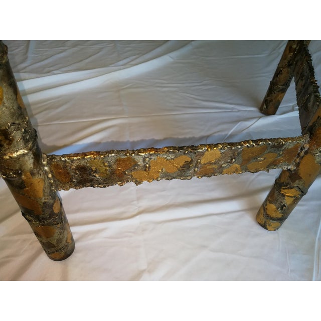 Metal Paul Evans Style Brutalist Coffee Table For Sale - Image 7 of 11