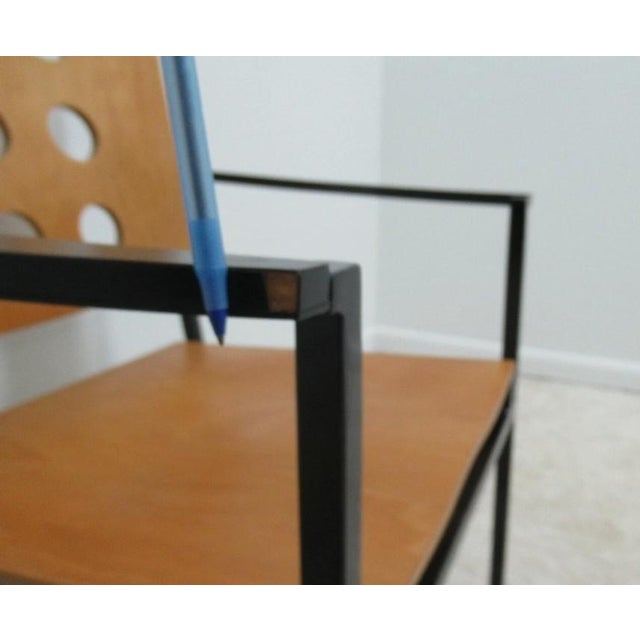 Wood 1990s Michael Graves Design Kron Prototype Stack Concept Armchair Round Pilon For Sale - Image 7 of 13