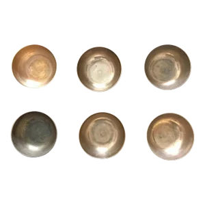Vintage Chinese Buddhist 'Pure Water' Bowls Singing Bowls - Set of 6