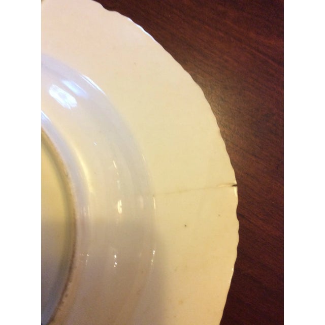 Early 19th Century Bloor Derby Blue and White Set of Two Soup Bowls, Two Salad Plates, Two Bread Plates- 6 Pieces For Sale - Image 6 of 12