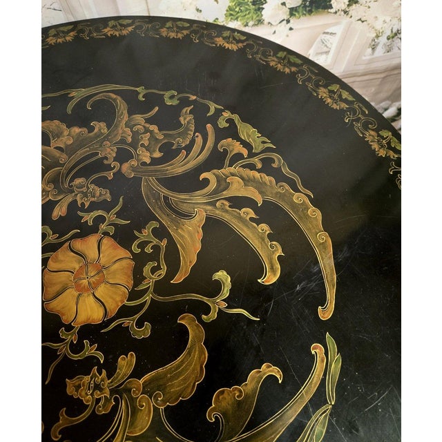 Asian Lacquered Side Table, 1930s For Sale - Image 3 of 8