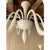 Italian Contemporary White Murano Glass Chandelier in Decò Style For Sale - Image 9 of 10