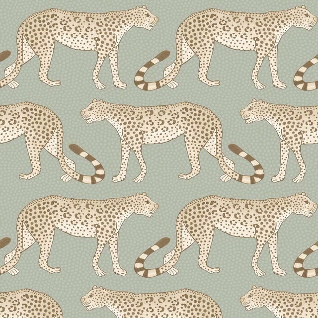 Leopard Walk Classic Style Wallpaper 11 Yards Chairish