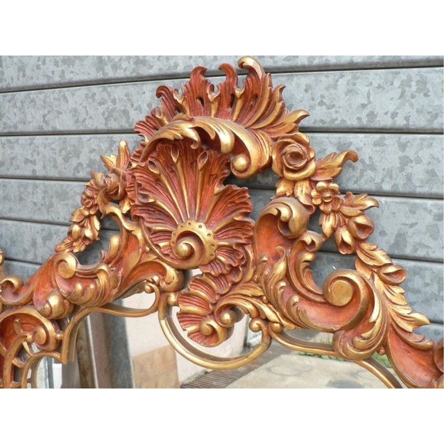Mid-Century Rococo Mirror, 1950s For Sale - Image 4 of 14