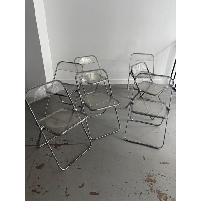 Plia Chairs by Giancarlo Piretti for Castelli, 1970s, Set of 7 For Sale - Image 14 of 17