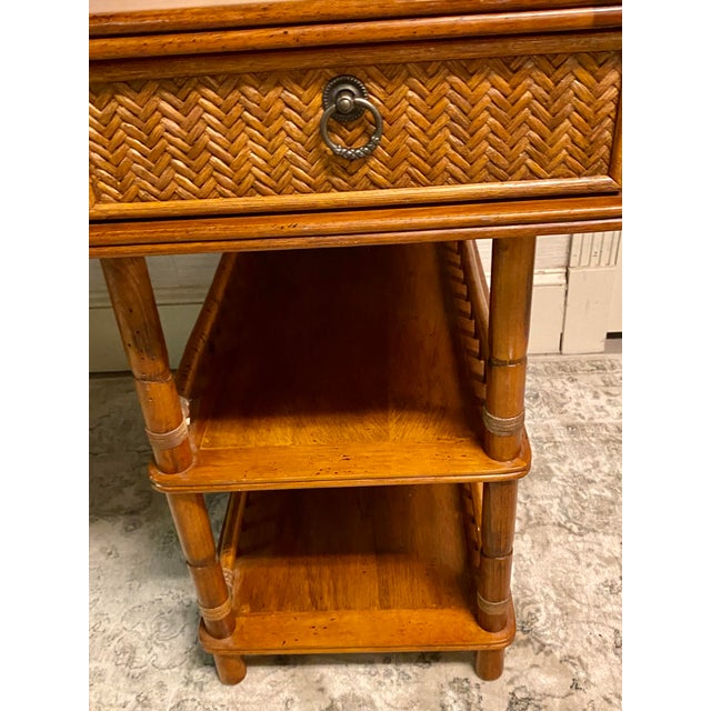 Tommy Bahama British Colonial Bamboo and Rattan Desk Chairish