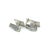 1990s Georg Jensen Estate Mens Cufflinks Set With Tie Pin Without Back of Tie Pin Silver, 3 Pieces For Sale In New York - Image 6 of 9