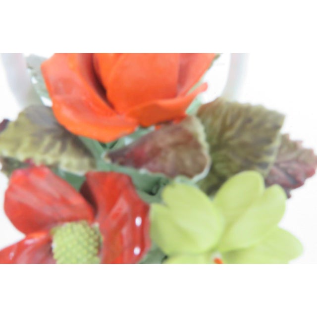 Ceramic Royal Adderley Ceramic Bone China Flower Basket Figurine Made in England 5157b For Sale - Image 7 of 16