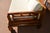 Chinoiserie Vintage Baker Style Asian / Ming Fretwork Wooden Couch W/ White Embossed Cushions For Sale - Image 3 of 18