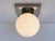 Bauhaus Bauhaus Chrome and Glass Ceiling Lamps, 1930s, Set of 2 For Sale - Image 3 of 9