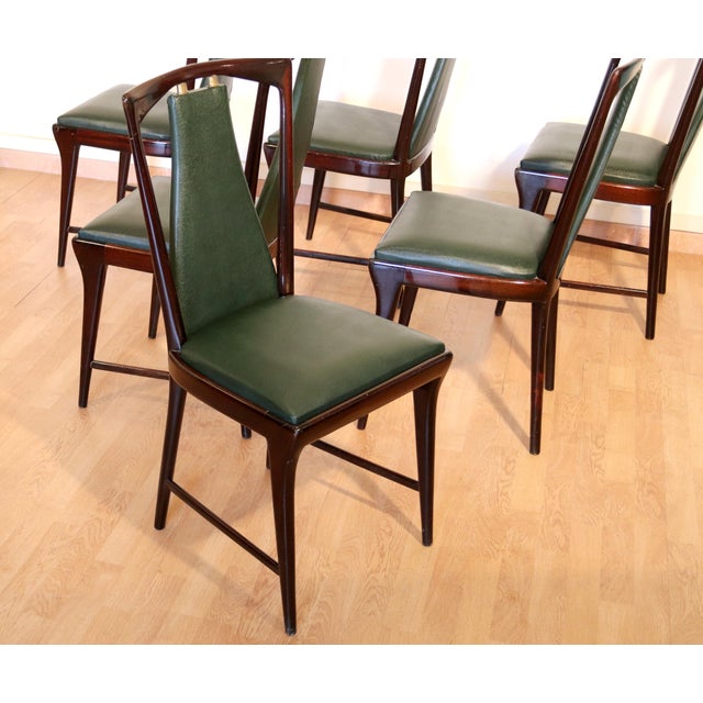 Mid-Century Modern Chairs by Osvaldo Borsani, Italy, 1950s, Set of 6 For Sale - Image 12 of 15