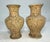 Pair of Antique Handmade Chinese Carved White Lacquer Cinnabar Floral Vase Urn For Sale - Image 9 of 12