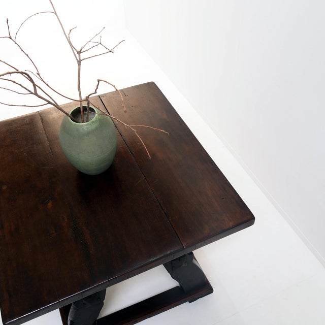 Antique 18th Century Banker's Rent Table with Sliding Top For Sale - Image 10 of 15