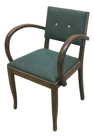 Art Deco Skai Leather Armchair, 1930s