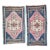 Small Traditional Oriental Style Turkish Rug - Set of 2 22" x 36" / 56 x 91 Cm - 22" x 41" / 55 x 105 Cm Hand woven with...
