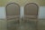 White French Louis XVI Style White Carved Frame Armchairs - a Pair For Sale - Image 8 of 12