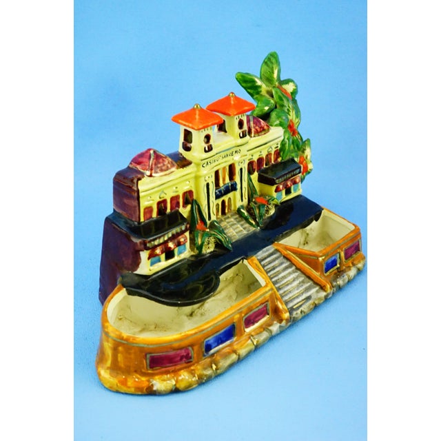 20th Century Vintage Ceramic Sculptures Orthodox Church and Casino of Sanremo, Italy, 1890s, Set of 2 For Sale - Image 16 of 18