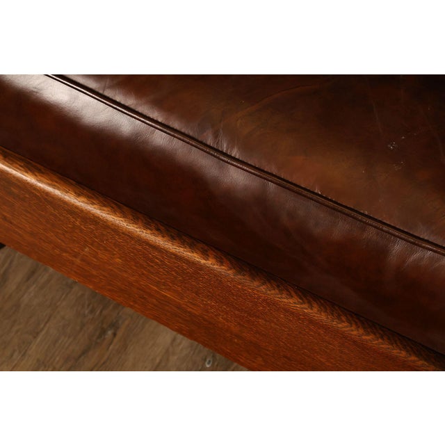 Antique L & JG Stickley Mission Oak Morris Rocker For Sale - Image 11 of 18