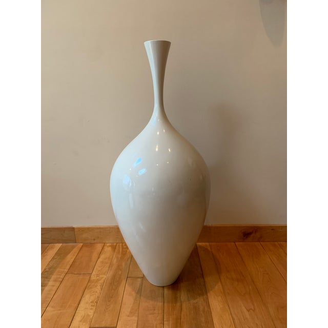 Large White Vintage Decor Vase Chairish