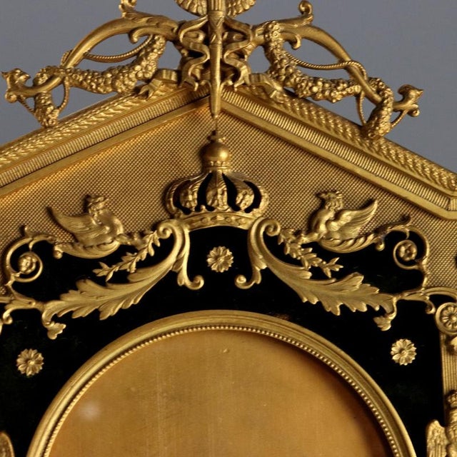Chiseled and Gilded Bronze Photo Frame For Sale - Image 4 of 7