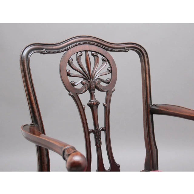 Mahogany Armchairs by Alfred Allen of Birmingham, Set of 10 For Sale - Image 5 of 14