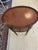 French Marquetry French 19th Century Inlaid Oval Side Table or Nightstand For Sale - Image 3 of 14