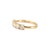 Modern 18k Yellow Gold 1.26ct Cushion Lab Grown Diamond Shared Prong Wedding Band Ring, Size 7.5 For Sale - Image 3 of 8