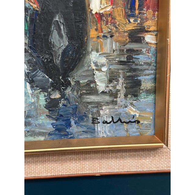 Dancing Couple in Lively Setting, 1950s, Oil on Canvas, Framed For Sale - Image 9 of 18
