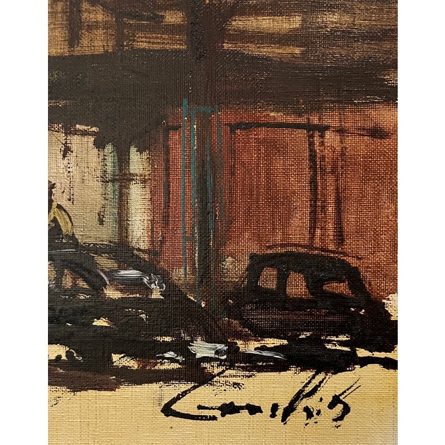 Modern Sergio Cecchi, Paysage, Genève, Oil on Canvas, Framed For Sale - Image 3 of 13