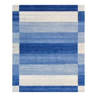 Pasargad Home Gramercy Blue Area Rug, 4'11'' X 8' 8'' For Sale