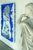 Contemporary "Ballast Blue" by Michael DesRosiers Abstract Mixed-Media on MDF Panel (2022) For Sale - Image 3 of 16