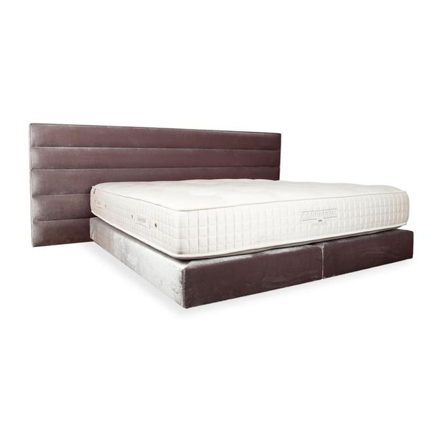 La Donna Bed in Silver Fabric with Cashmere Mattress from Cocoon For Sale - Image 12 of 12