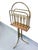 1920s Vintage Brass Swivel Magazine Rack For Sale - Image 5 of 5