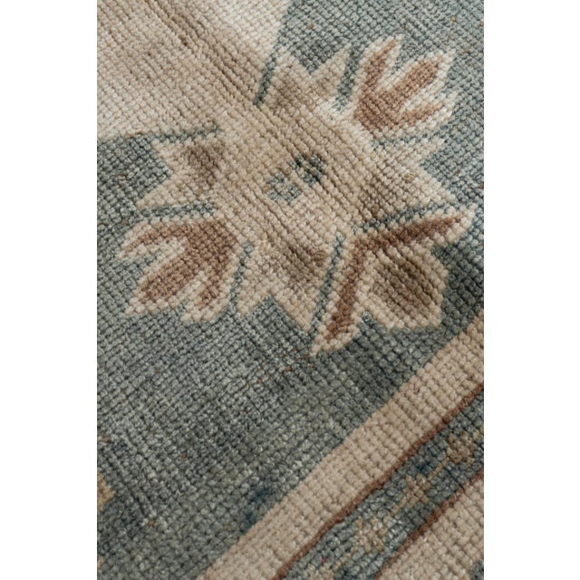 Vintage Circa 1940 Beige Turkish Oushak Hand Knotted Wool Rug 5'7 X 10'2 For Sale - Image 11 of 12
