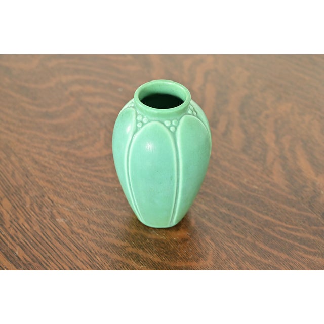 Rookwood Pottery Rookwood Pottery Arts & Crafts Glazed Ceramic Art Pottery Vase, 1936 For Sale - Image 4 of 10