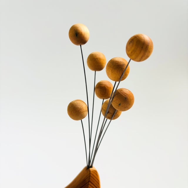 Tan Mid Century Scandinavian Wood Bird Candle Holders - Set of 2 For Sale - Image 8 of 9