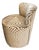 Coley Home Teeny Upholstered Swivel Stool in Schumacher’s Vanderbilt Velvet Fabric With a Contrast Welt For Sale