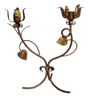 Wrought Iron Candelabra, Spain, 1950s