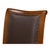 Brown French Empire Dining Chairs in Brown Leather, Sets of 2 For Sale - Image 8 of 11
