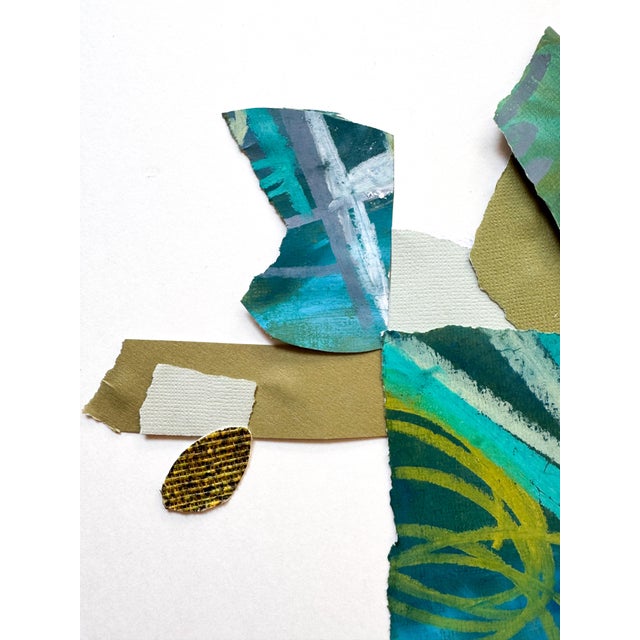 "Cut to the Feeling 1" Original Framed Collage on Paper by Zac Woodiel For Sale - Image 4 of 12