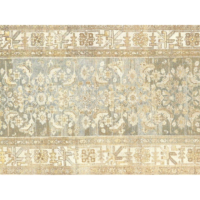 Semi Antique Persian Melayer 3'4" x 15'5", Melayer Rugs are hand-knotted rugs that originate from the Hamadan region in...