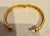 VINTAGE 24 Karat Yellow Pure Gold 27.5 Gm SMALL Bangle Bracelet, Openable For Sale - Image 10 of 18
