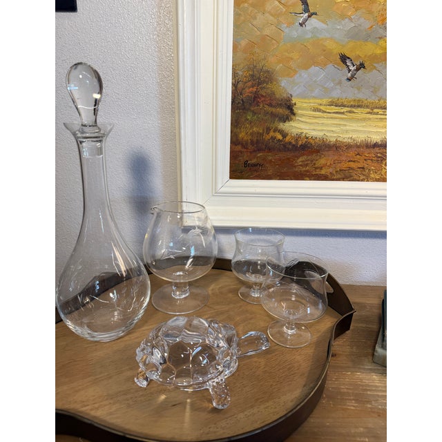 Crystal Clear Glass Tortoise Sculpture For Sale - Image 6 of 6