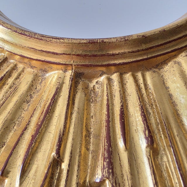 Gilded Sunburst Wall Mirrors, Belgium, 1970s For Sale - Image 9 of 15
