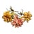 Vintage Italian Tole Gesso Plaster Coated Metal Core Flowers - Sculpture- Set of 3 For Sale