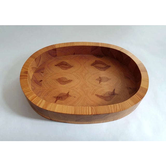 1970s Swedish Handmade Bowl in Pine, 1970s For Sale - Image 5 of 10