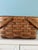 Farmhouse Vintage Large Woven Splint Wood Picnic Basket Double Swing Handle For Sale - Image 3 of 13
