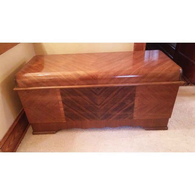 Art Deco Waterfall Cedar Chest Chairish