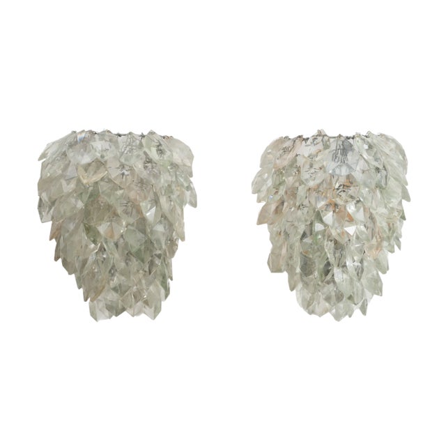 Glass Wall Light Set, Set of 2 For Sale - Image 4 of 5